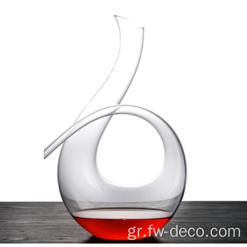 Χωρίς μόλυβδο Crystal Swan Decanter Glass Carafe